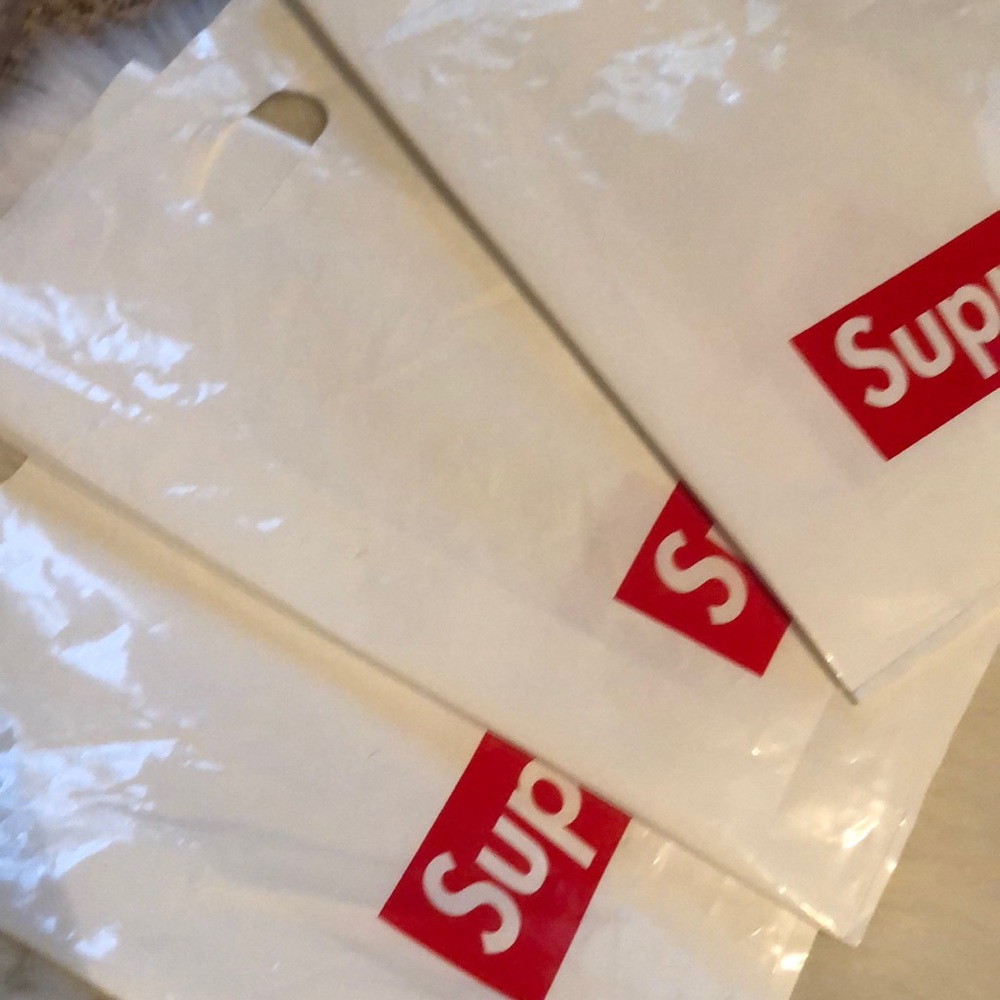 Three Authentic Supreme Shopping Bags 🛍